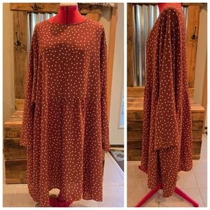 New ASOS curve sz 24 sienna polkadot babydoll Dress